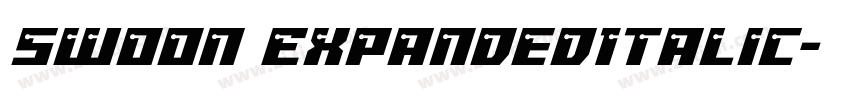 Swoon ExpandedItalic字体转换